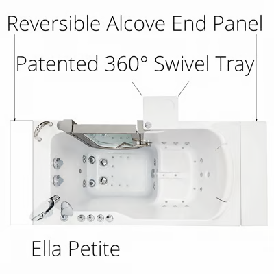 Ella’s Bubbles Petite Walk-In Tub 28" × 52"
