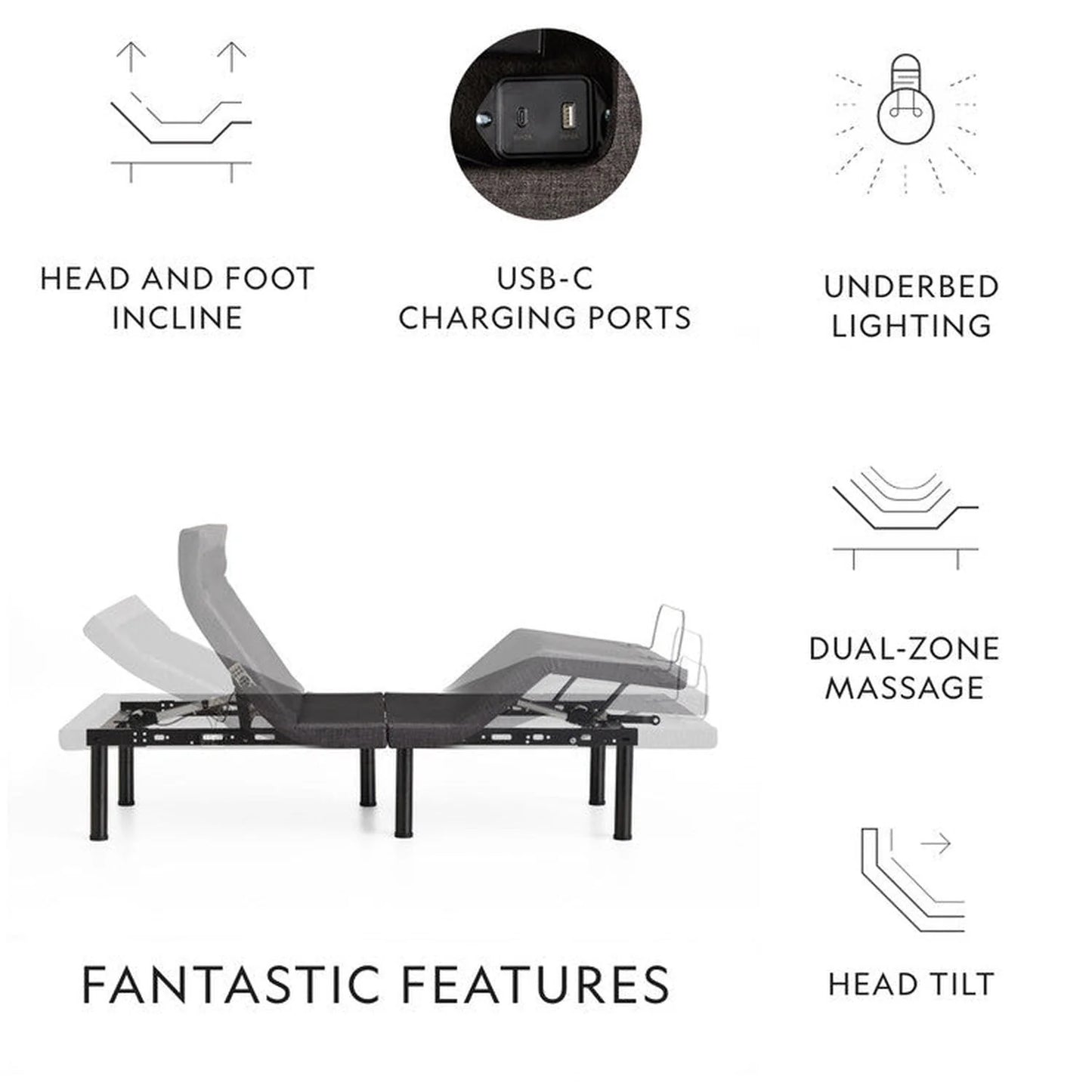 S655 Adjustable Bed Base