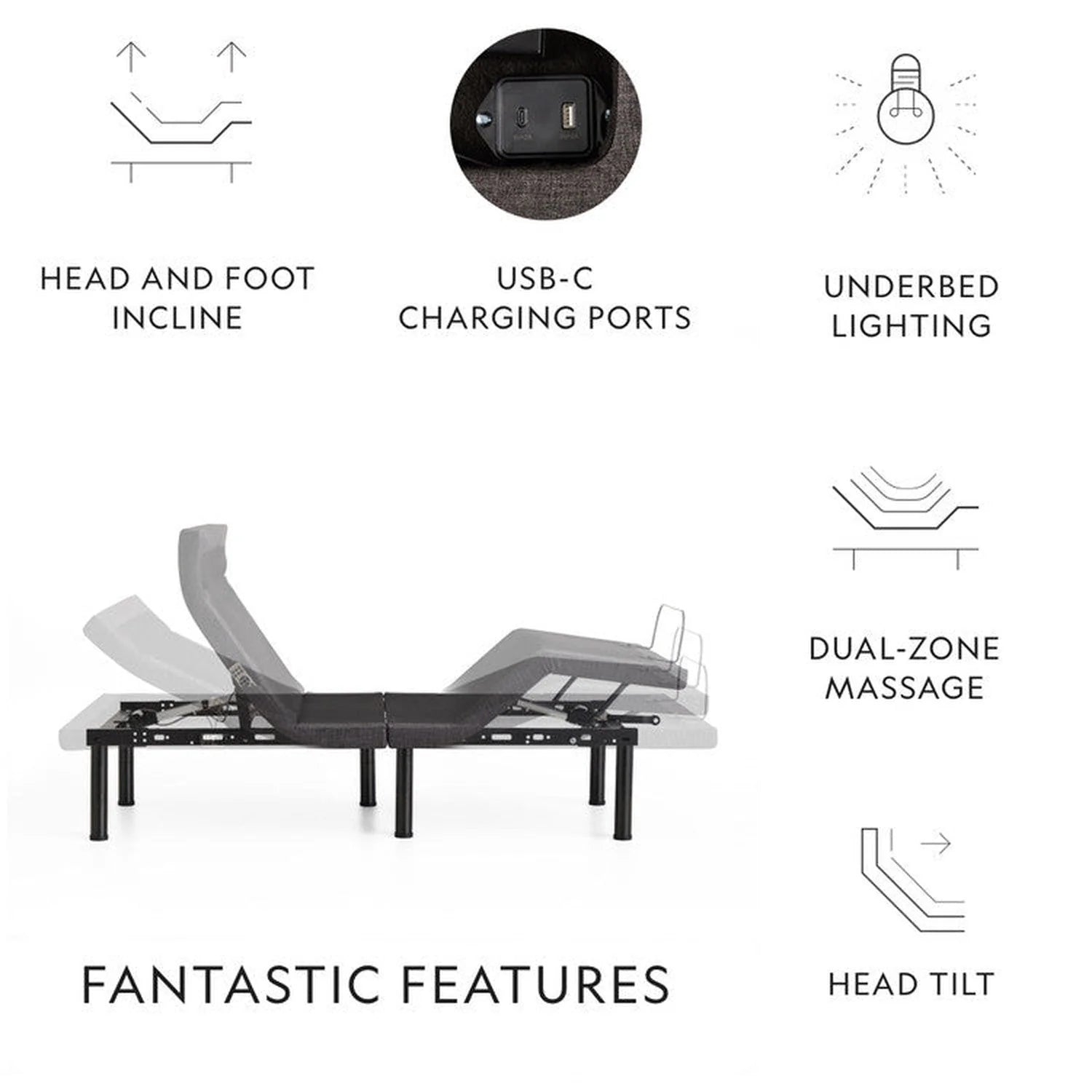 S655 Adjustable Bed Base